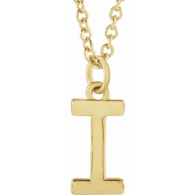 Petite Initial Dangle Necklace
