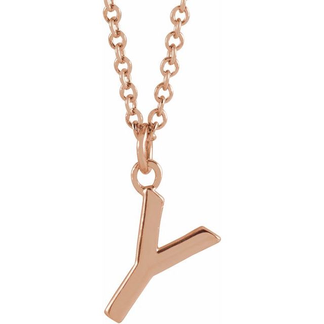 Petite Initial Dangle Necklace