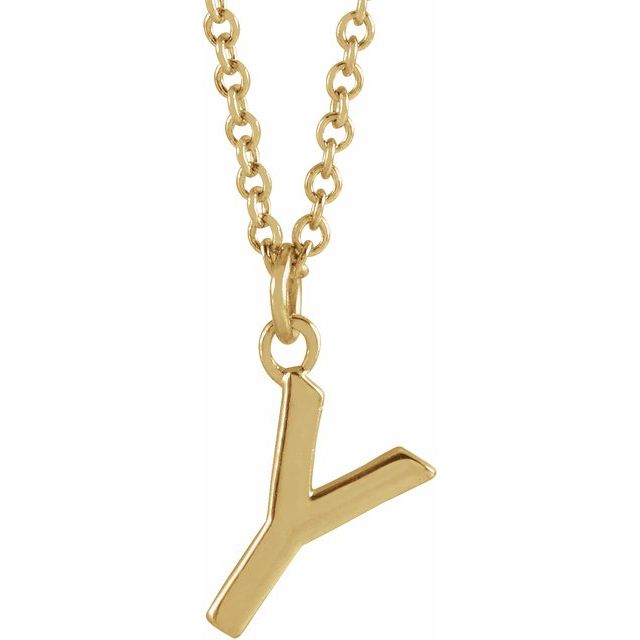 Petite Initial Dangle Necklace