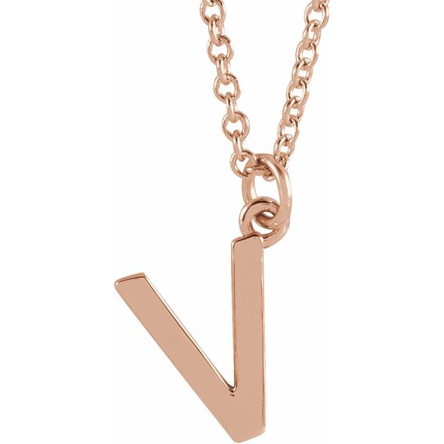 Petite Initial Dangle Necklace