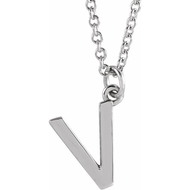 Petite Initial Dangle Necklace