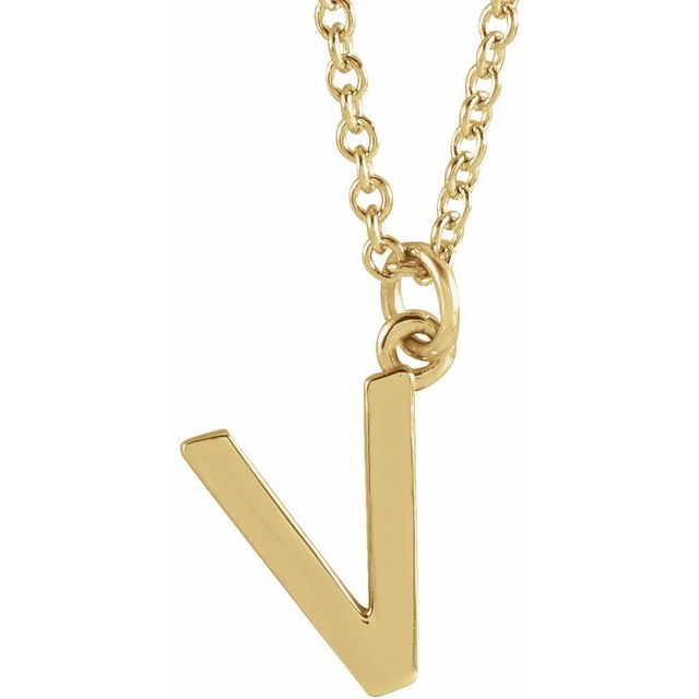 Petite Initial Dangle Necklace