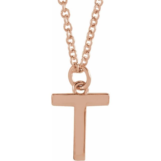Petite Initial Dangle Necklace