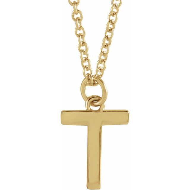 Petite Initial Dangle Necklace