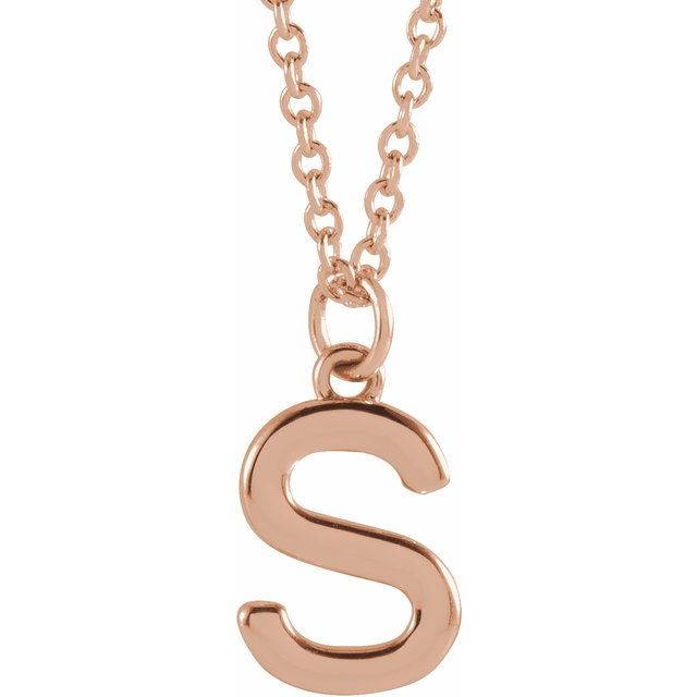 Petite Initial Dangle Necklace