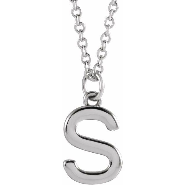 Petite Initial Dangle Necklace