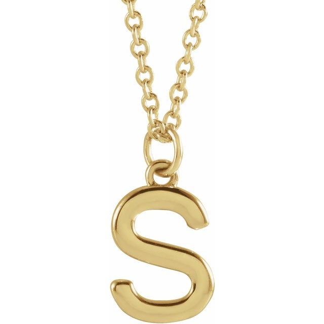 Petite Initial Dangle Necklace