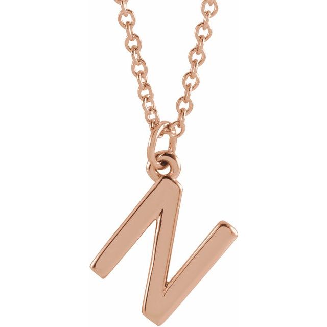 Petite Initial Dangle Necklace