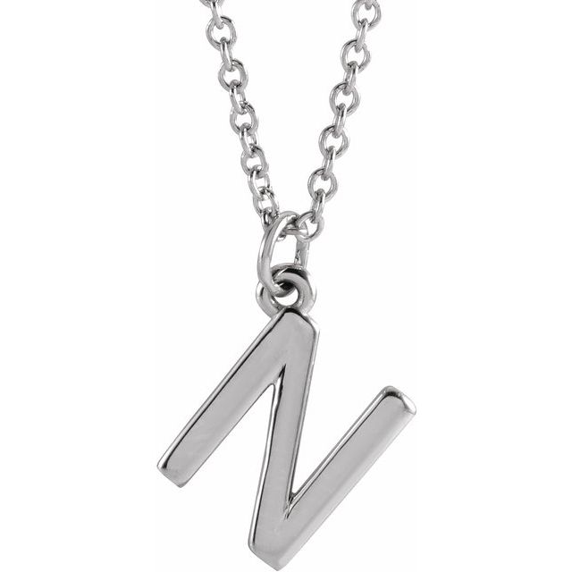 Petite Initial Dangle Necklace