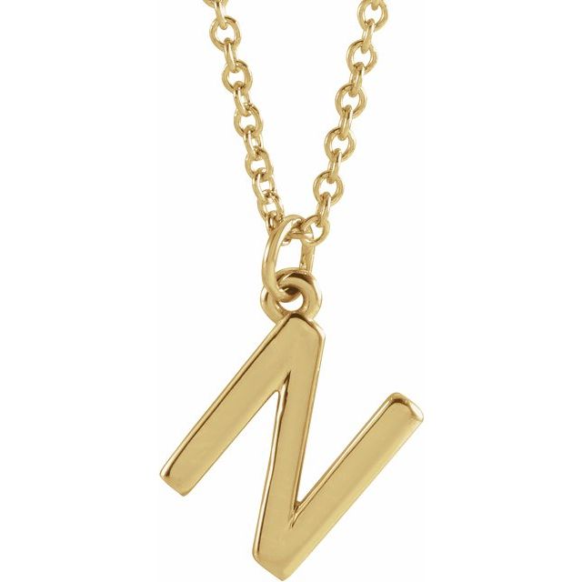 Petite Initial Dangle Necklace