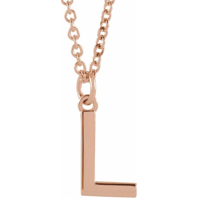 Petite Initial Dangle Necklace