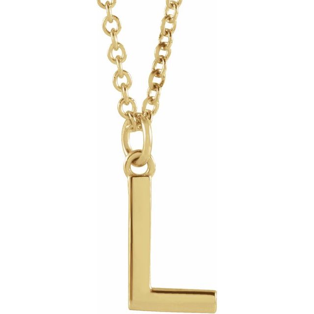 Petite Initial Dangle Necklace