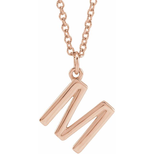 Petite Initial Dangle Necklace