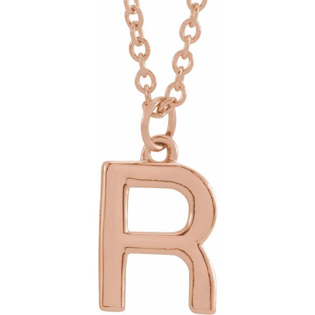 Petite Initial Dangle Necklace