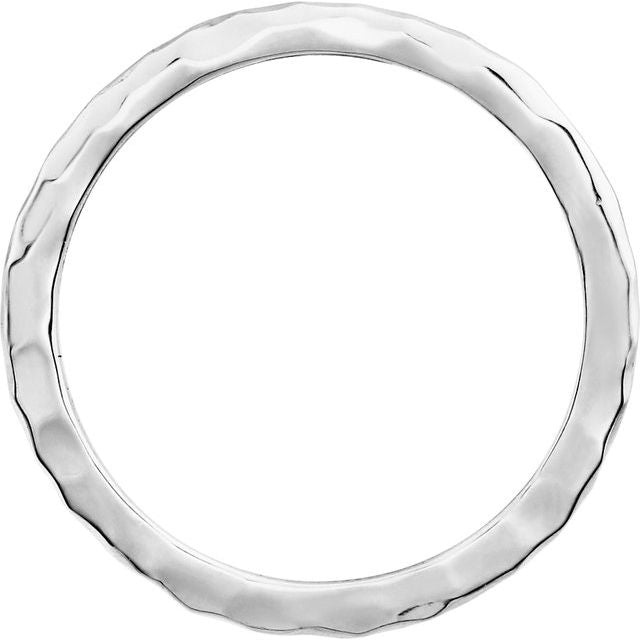 Hammered Stackable Ring