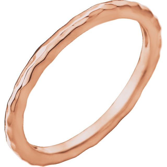 Hammered Stackable Ring