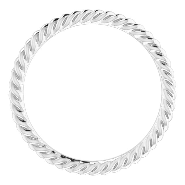 Skinny Rope Solid Gold Ring