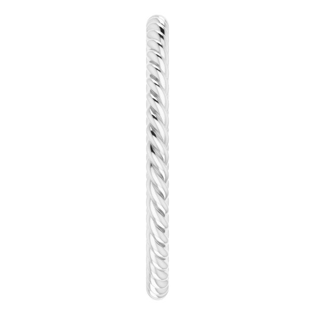 Skinny Rope Solid Gold Ring