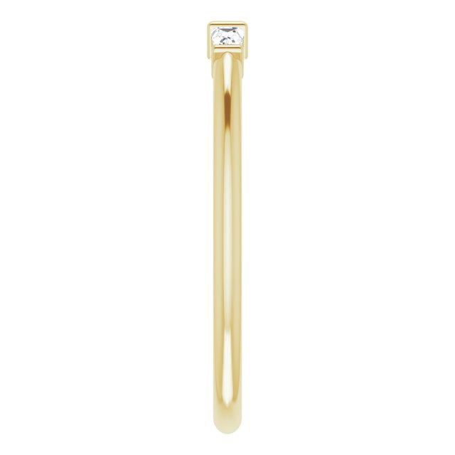 Diamond Three-Stone Stackable Ring