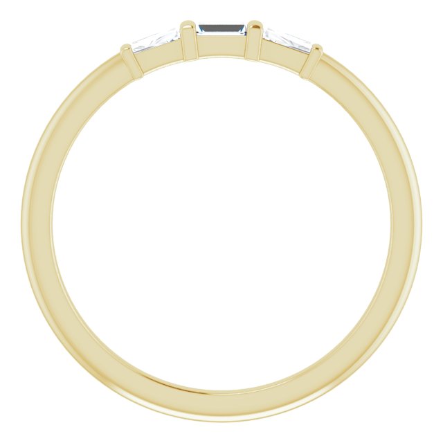 Diamond Three-Stone Stackable Ring