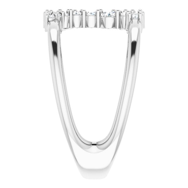 Negative Space Diamond Cluster Ring