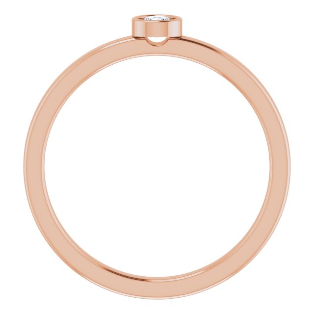 April Birthstone Natural White Sapphire Ring