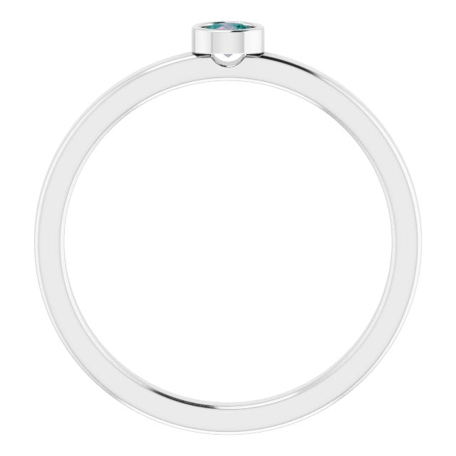 June Birthstone Natural Alexandrite Ring