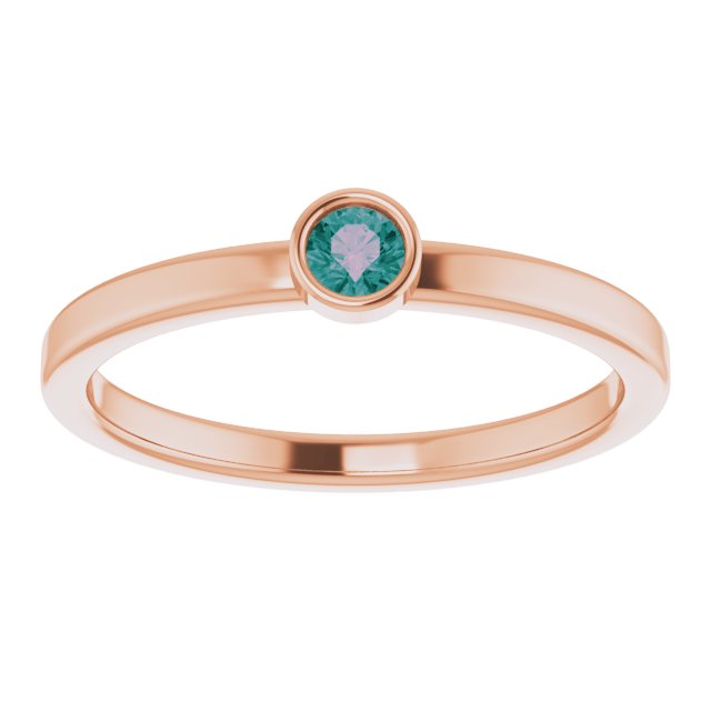 June Birthstone Natural Alexandrite Ring