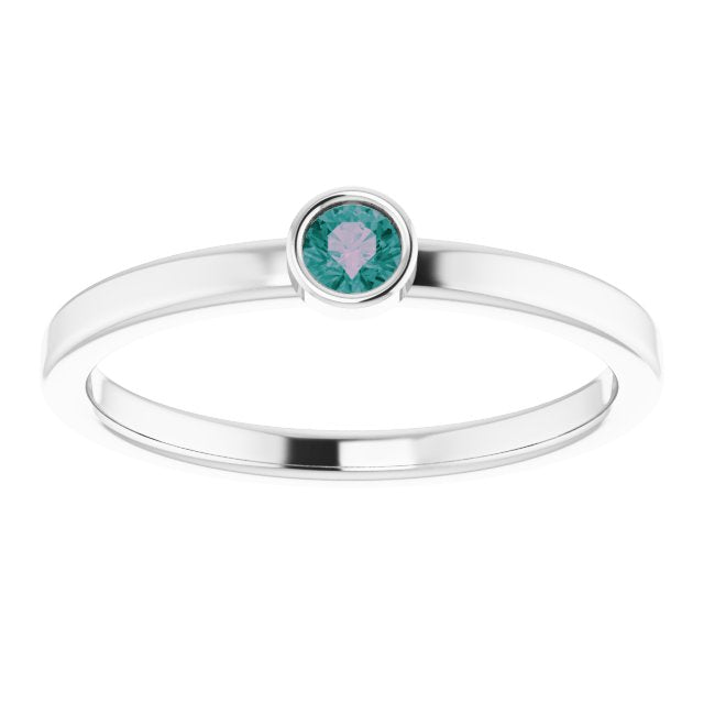 June Birthstone Natural Alexandrite Ring