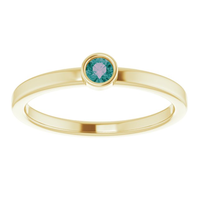 June Birthstone Natural Alexandrite Ring
