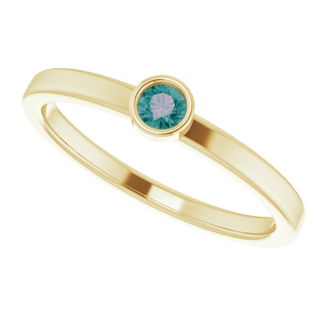 June Birthstone Natural Alexandrite Ring
