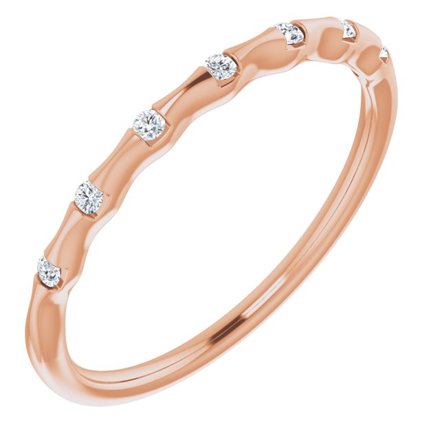 Gold & Diamonds Stackable Infinity Ring