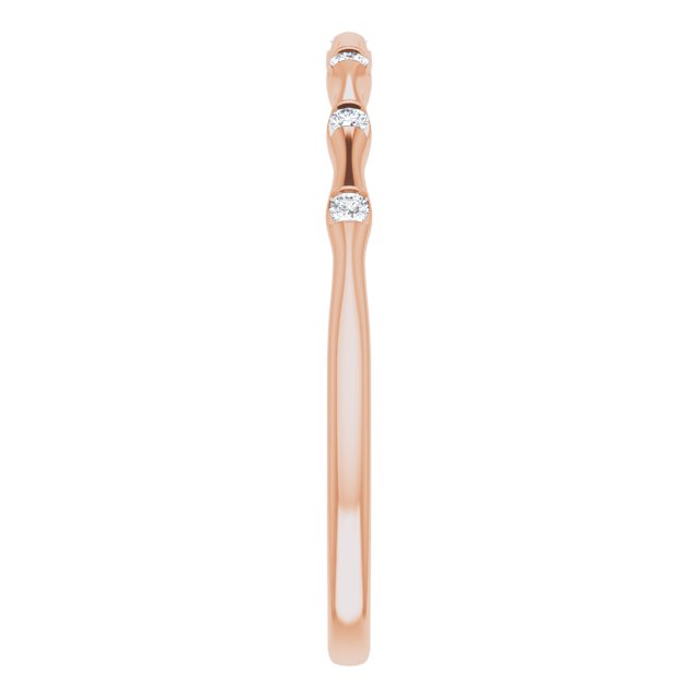 Gold & Diamonds Stackable Infinity Ring