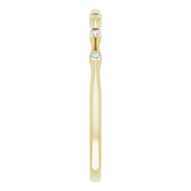 Gold & Diamonds Stackable Infinity Ring