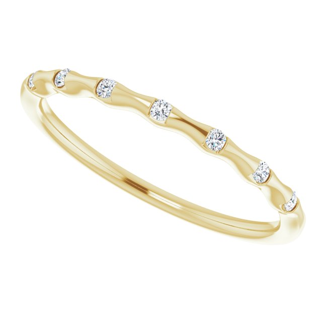 Gold & Diamonds Stackable Infinity Ring
