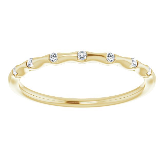 Gold & Diamonds Stackable Infinity Ring