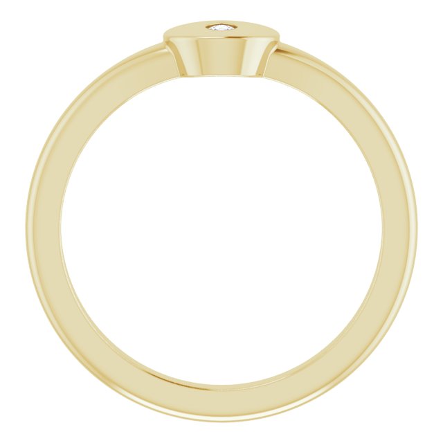 Gypsy Diamond Signet Ring