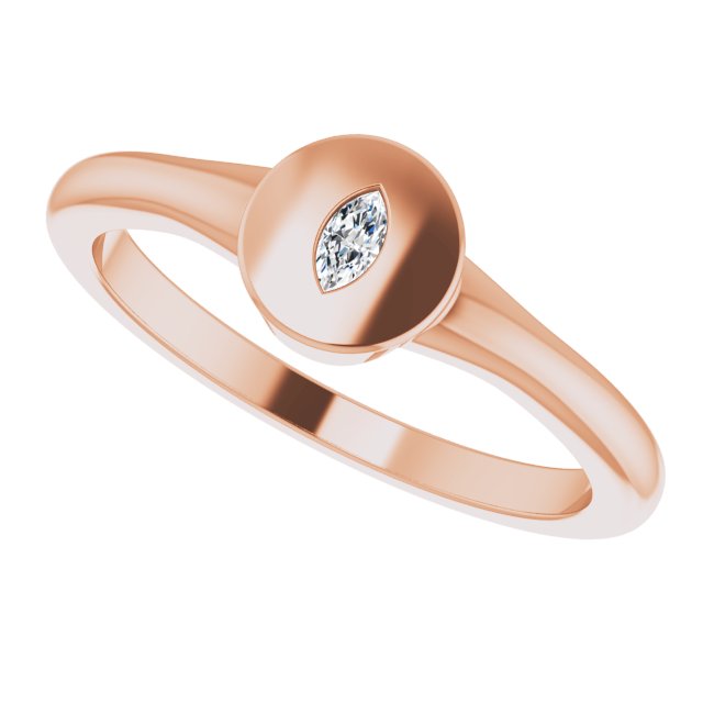 Gypsy Diamond Signet Ring