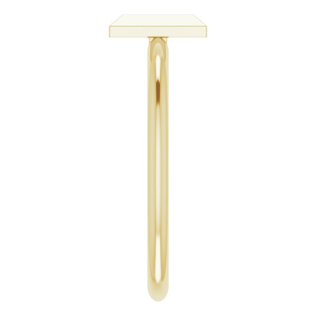 Stackable Bar Yellow Gold Ring