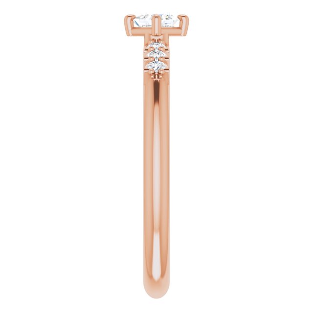 Tiny Square Diamond Stackable Ring