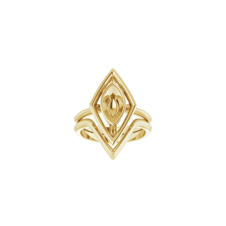 Marquise Statement Engagement Ring