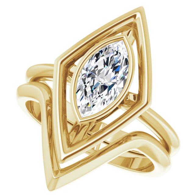 Marquise Statement Engagement Ring