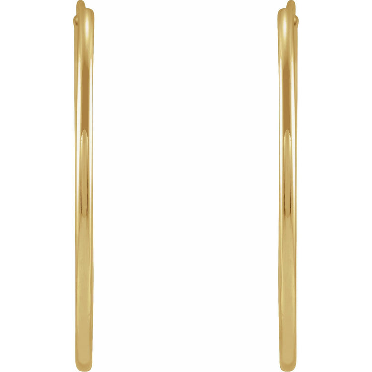 Endless Hoop Gold Earrings
