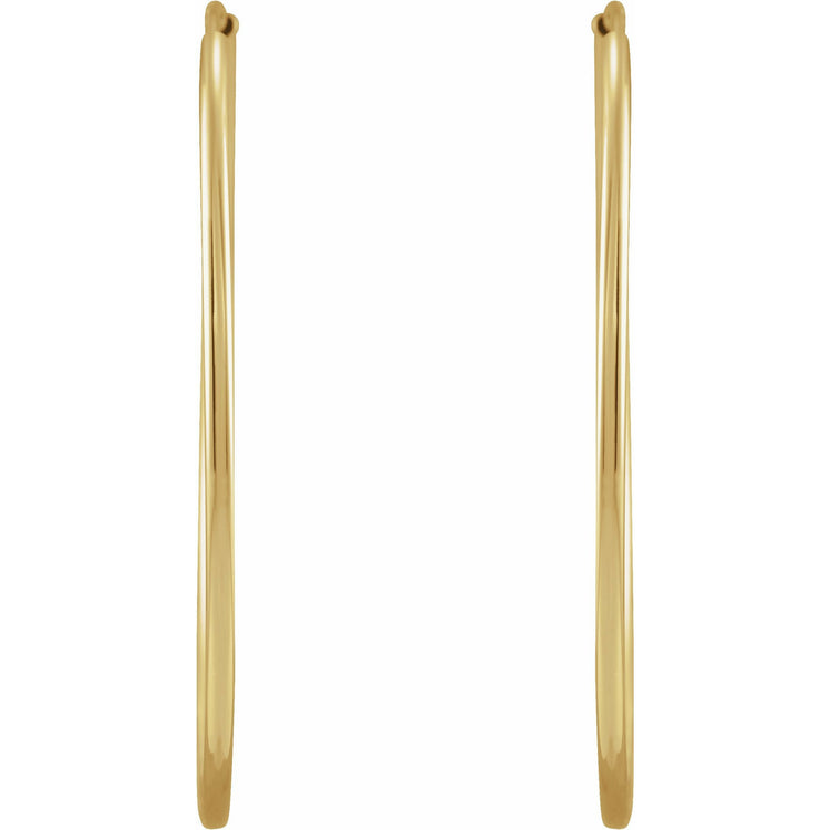 Endless Hoop Gold Earrings