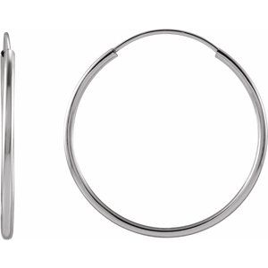 Endless Hoop Gold Earrings