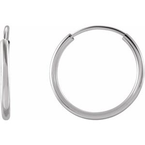 Endless Hoop Gold Earrings