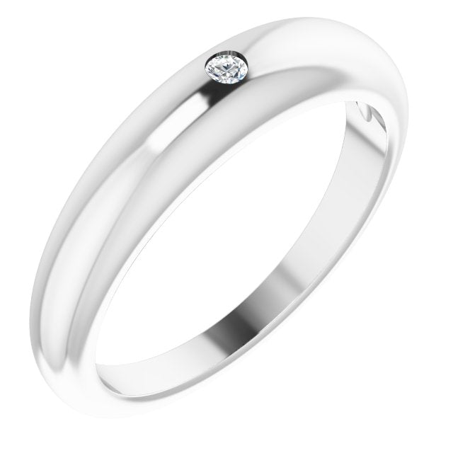 Diamond Petite Dome Ring