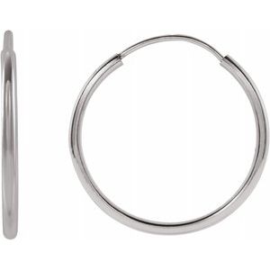 Endless Hoop Gold Earrings