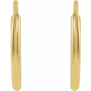 Endless Hoop Gold Earrings