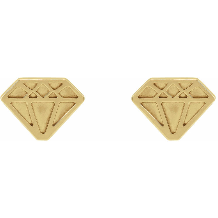Tiny "Diamond" Themed Earrings